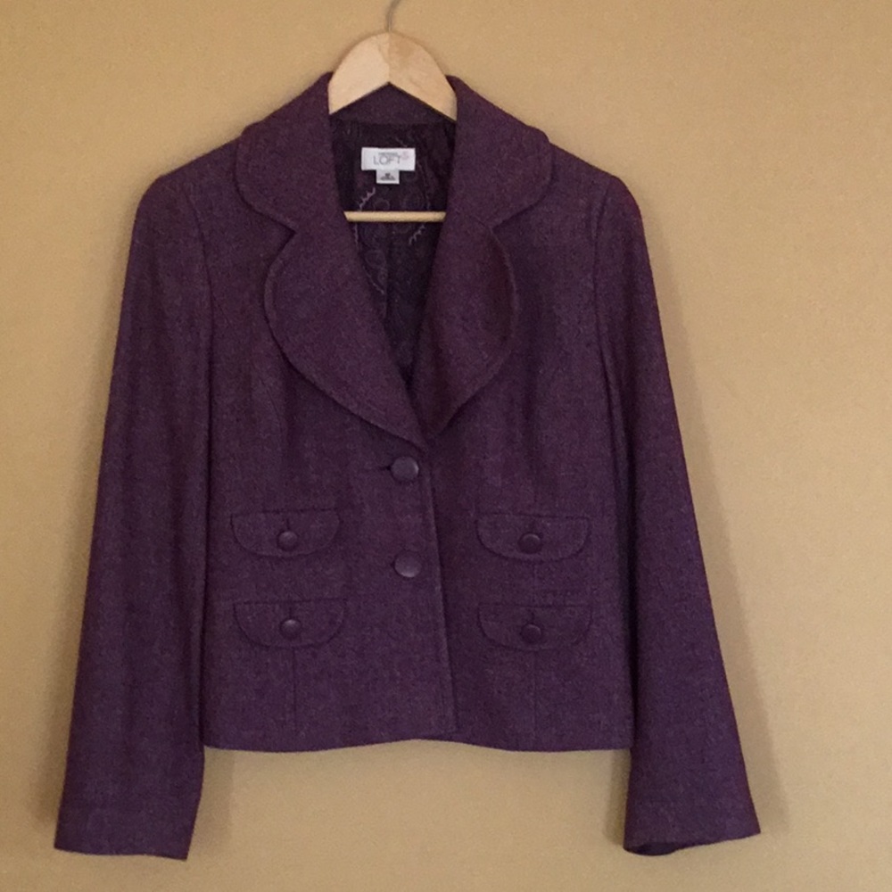 Purple, cropped jacket